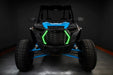 Polaris RZR with green DRLs