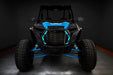 Polaris RZR with cyan DRLs