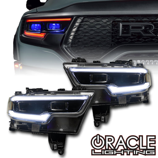 2019-2024 Ram 1500 RGBW+A Headlight DRL Upgrade Kit - LED Projector Headlights