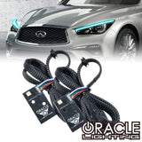 2014-2024 Infiniti Q50 ColorSHIFT RGB+W Headlight DRL Upgrade Kit