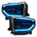 Toyota Tundra headlights with cyan DRLs