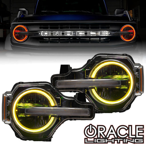 2021-2024 Ford Bronco ColorSHIFT RGB+W Headlight Halo Upgrade Kit