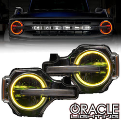 2021-2024 Ford Bronco ColorSHIFT RGB+W Headlight Halo Upgrade Kit