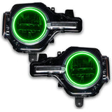 Bronco headlights with green halos