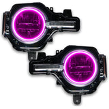 Bronco headlights with pink halos