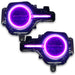Bronco headlights with pink halos and DRLs