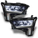 2022+ Toyota Tundra Headlights with white demon eye projectors.