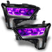 2022+ Toyota Tundra Headlights with pink demon eye projectors.