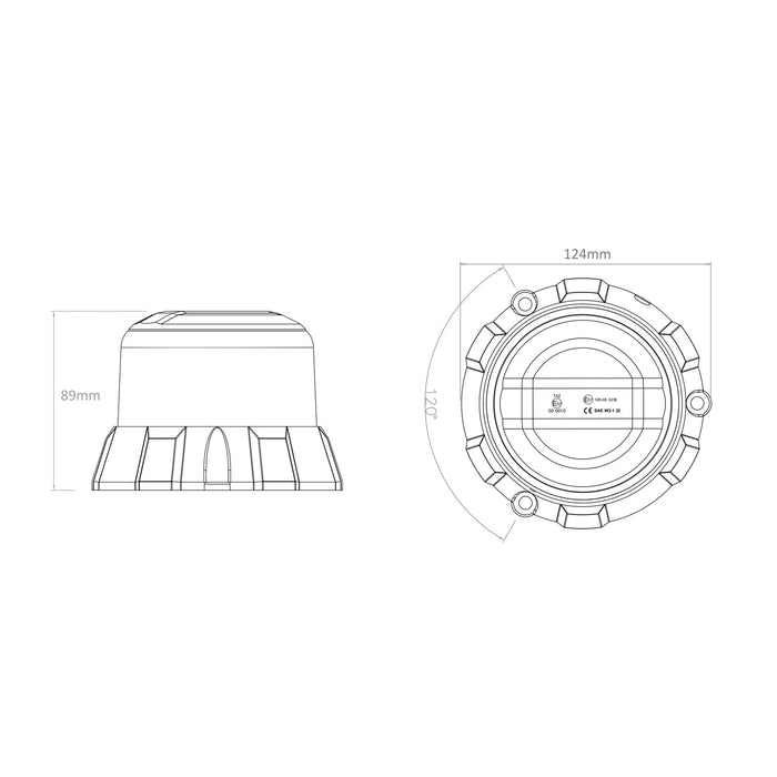 ORACLE Lighting Heavy Duty Beacon - Screw or Magnet Mount