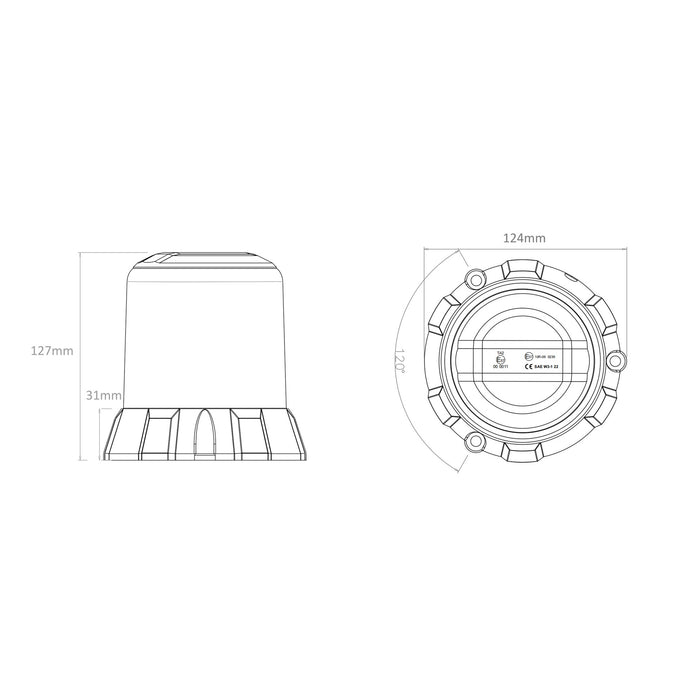 ORACLE Lighting High Profile Beacon 2-Layer - Screw or Magnet