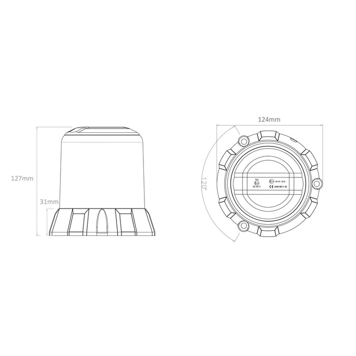 ORACLE Lighting Dark Version Beacon - ORA-B7d/ORA-B7d-1
