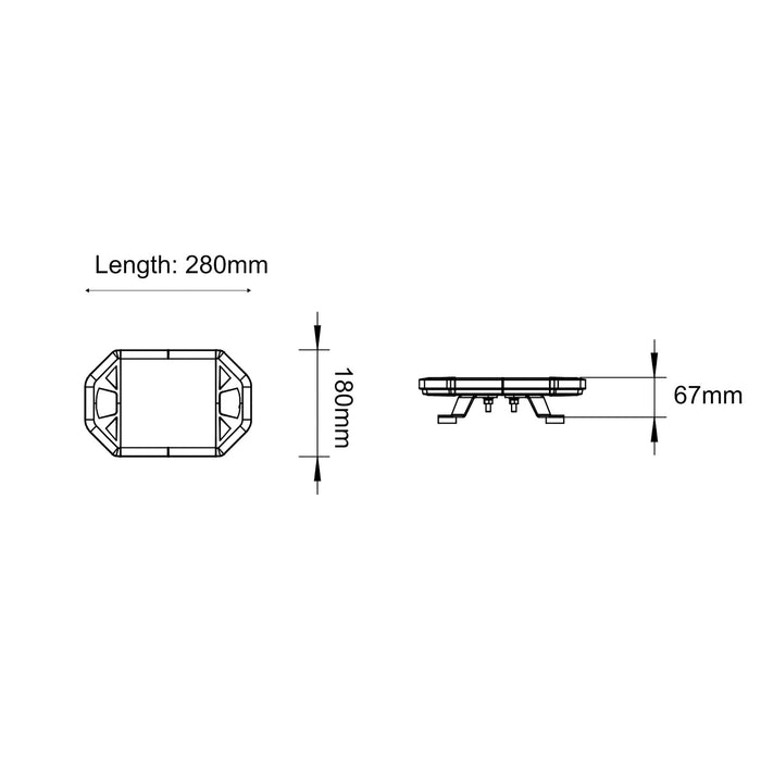 ORACLE Lighting 11" Mini Warning Lightbar