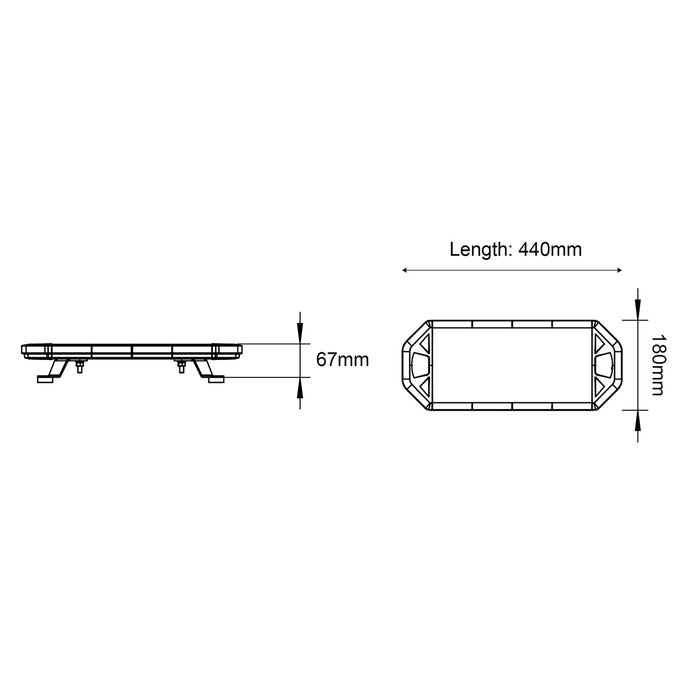 ORACLE Lighting 17" Mini Warning Lightbar
