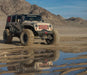 Three quarters view of a Jeep Wrangler JK with LED Off-Road Side Mirrors installed.