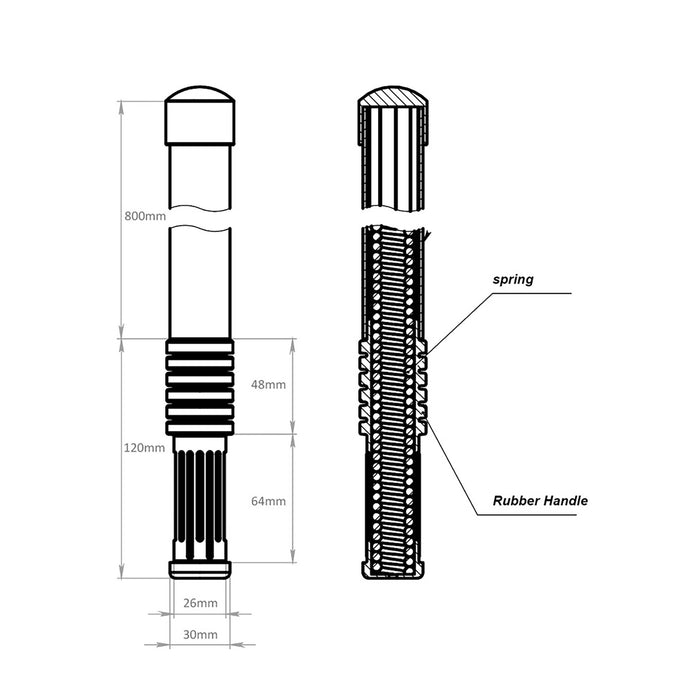 ORACLE Lighting 30mm Safety Pole (No Light)