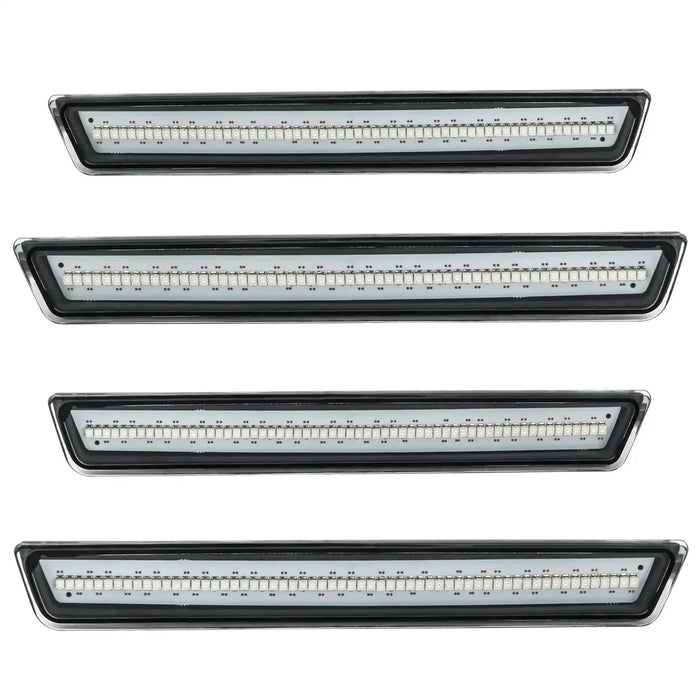 2015-2023 Dodge Challenger Concept Sidemarker Set with clear lenses.