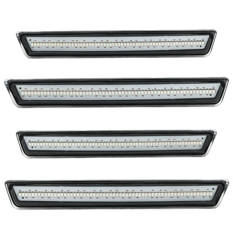 2015-2023 Dodge Challenger Concept Sidemarker Set with clear lenses.