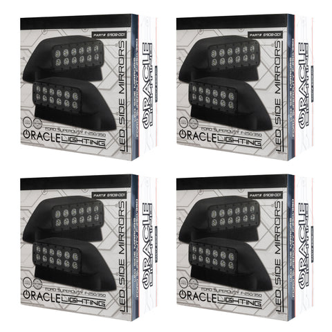 Case (4 Sets) of ORACLE Lighting LED Off-Road Side Mirrors for Ford Super Duty F-250/350
