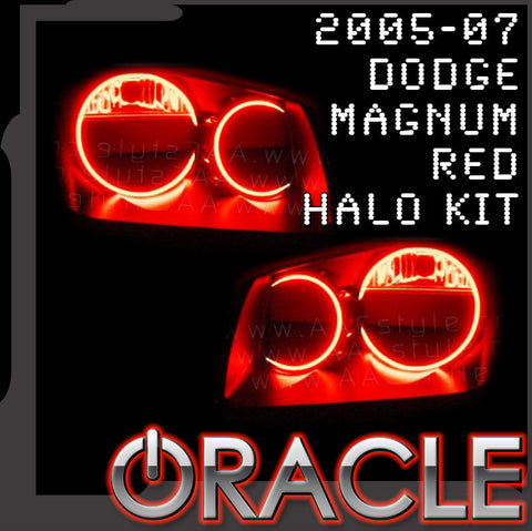 2005-2007 Dodge Magnum RED ORACLE Halo Kit