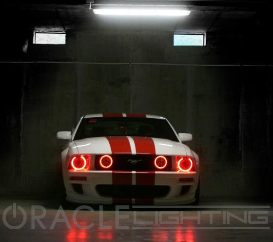 2005-2009 Ford Mustang GT Grill Fog Light Halo Kit