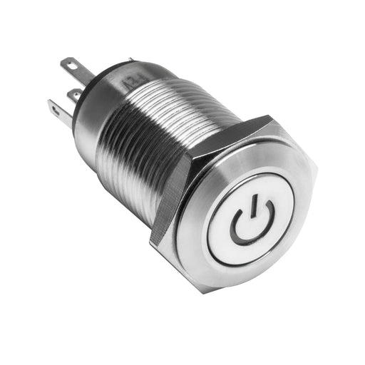 Pre-Wired Power Symbol Flush Mount LED Switch