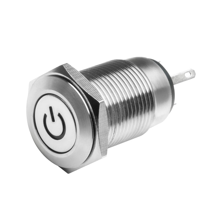 Pre-Wired Power Symbol Flush Mount LED Switch
