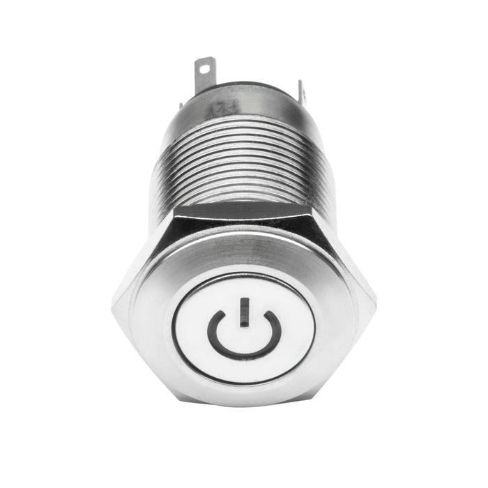 Pre-Wired Power Symbol Flush Mount LED Switch