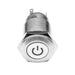 Pre-Wired Power Symbol Flush Mount LED Switch