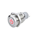 Power symbol switch with red LED