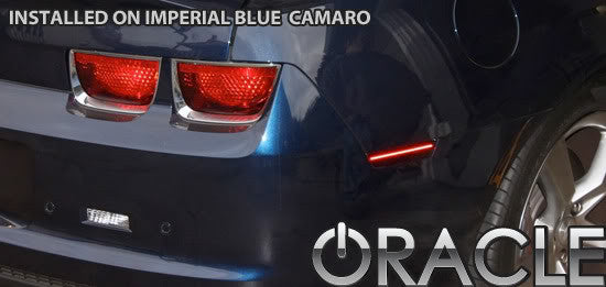 Close-up of Concept SMD Sidemarkers installed on a Chevrolet Camaro.