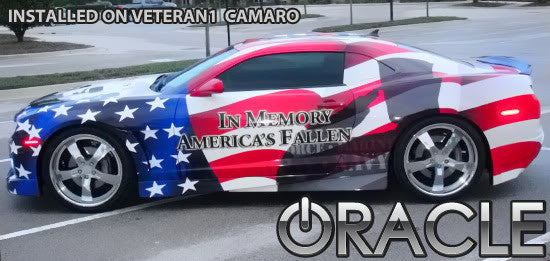 Side view of a Chevrolet Camaro with Concept SMD Sidemarkers installed.