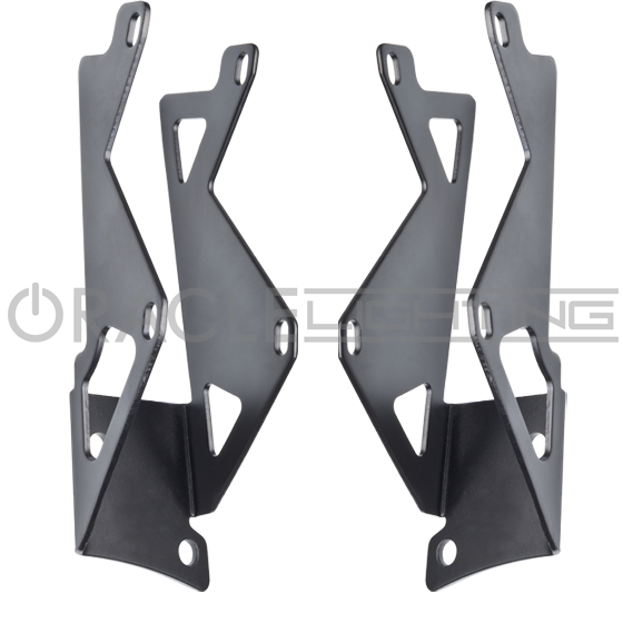 Jeep JK Dual Light Mounting Pillar Brackets (Pair)