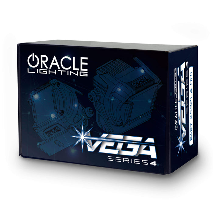 ORACLE Lighting Universal A-Pillar Hood Mount Brackets w/ VEGA™ Series 4 Spotlights