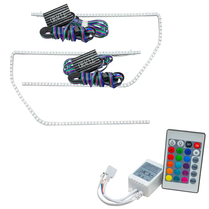 2009-2014 Ford F-150/Raptor LED Perimeter Headlight Halo Kit with Simple Controller.