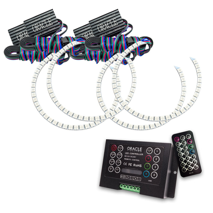 2002-2004 Acura RSX/Type S LED Headlight Halo Kit with 2.0 Controller.