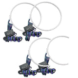 2005-2007 Dodge Dakota LED Headlight Halo Kit - ColorSHIFT Halos