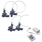 2005-2007 Dodge Dakota LED Headlight Halo Kit with Simple Controller.