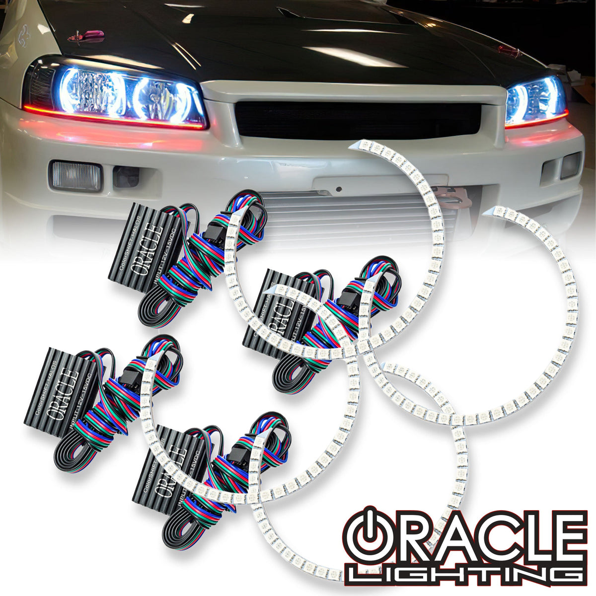 1998-2001 Nissan Skyline R34/GTR LED Headlight Halo Kit | ORACLE