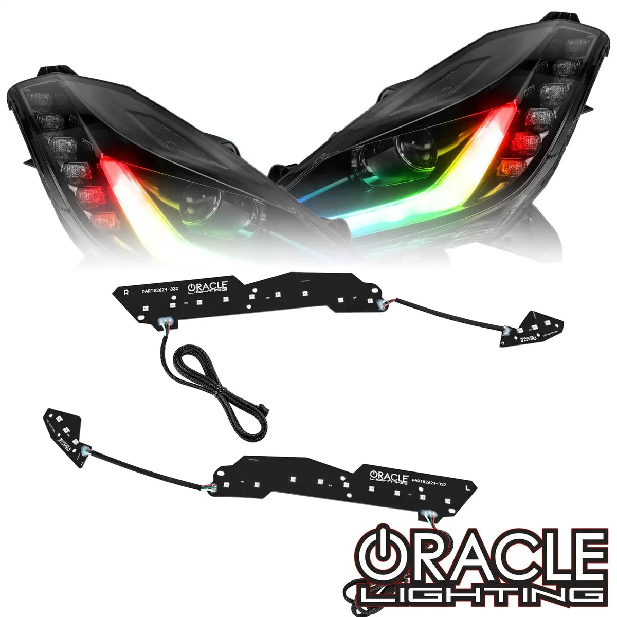 2014-2019 Chevrolet C7 Corvette ORACLE Dynamic ColorSHIFT Headlight DRL ...