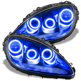 2005-2013 Chevrolet C6 Corvette ORACLE Triple Halo Headlight Kit with blue halo rings