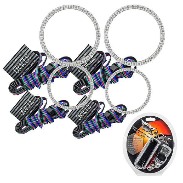 2007-2012 Aston Martin Vantage LED Headlight Halo Kit with RF Controller.