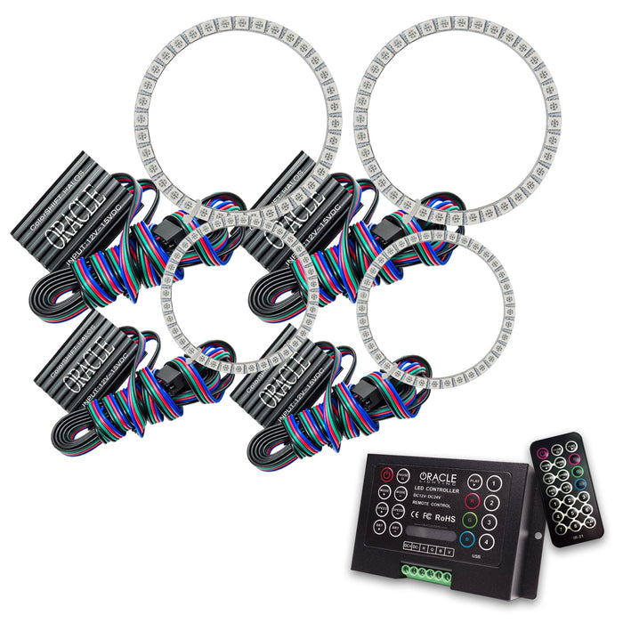 2007-2012 Aston Martin Vantage LED Headlight Halo Kit with 2.0 Controller.