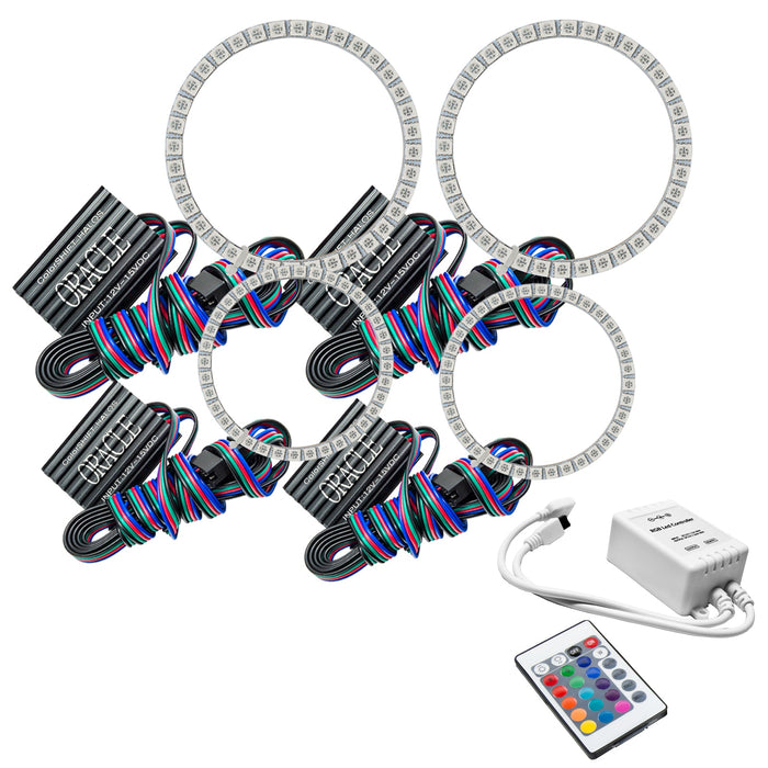 2007-2012 Aston Martin Vantage LED Headlight Halo Kit with Simple Controller.