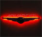 Gen I Chrysler Illuminated LED Rear Wing Emblem with red LEDs.