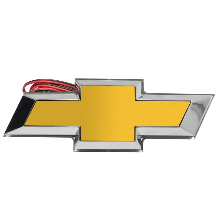 2010-2013 Chevrolet Camaro Illuminated LED Rear Bowtie Emblem with yellow paint.