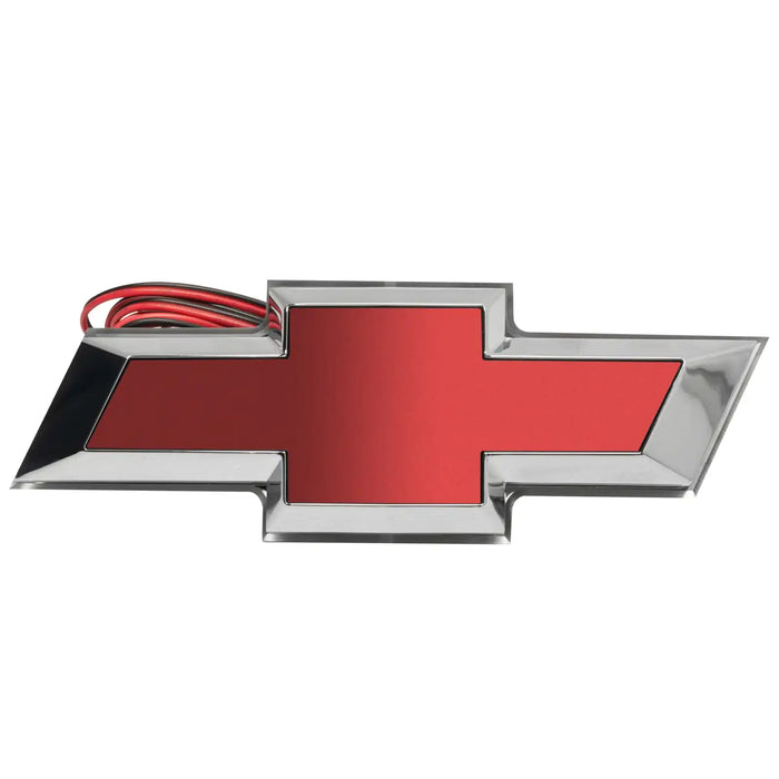 2010-2013 Chevrolet Camaro Illuminated LED Rear Bowtie Emblem with light red paint.