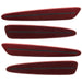 2005-2013 Chevrolet C6 Corvette Concept SMD Sidemarkers with dark red paint and tinted lenses.