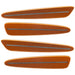 2005-2013 Chevrolet C6 Corvette Concept SMD Sidemarkers with burnt orange paint and clear lenses.