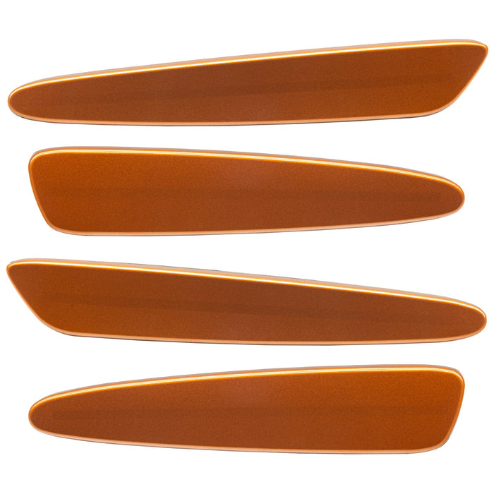 2005-2013 Chevrolet C6 Corvette Concept SMD Sidemarkers with burnt orange paint and ghost lenses.