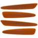 2005-2013 Chevrolet C6 Corvette Concept SMD Sidemarkers with burnt orange paint and ghost lenses.